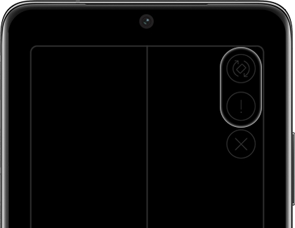 Rotate and Touchpad gesture icons highlighted on a Galaxy phone