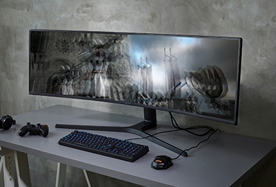 Samsung monitor Ark gaming screen's image is distorted, ghosted,