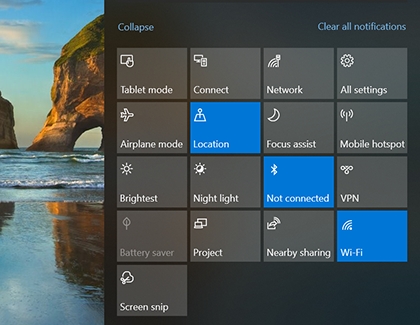 Use Tablet mode on your Samsung PC