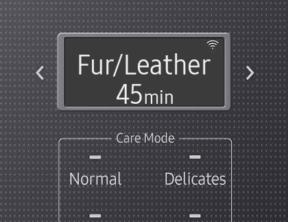Airdresser control panel showing Fur/Leather option