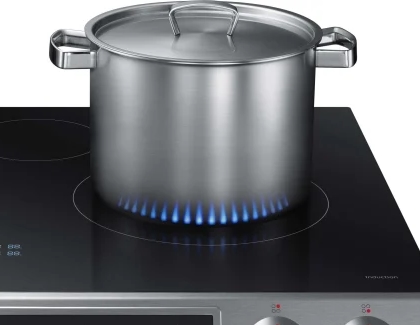 Pot on Samsung Induction Cooktop