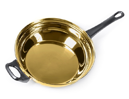 Brass frying pan