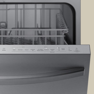 Lights are blinking on the Samsung dishwasher