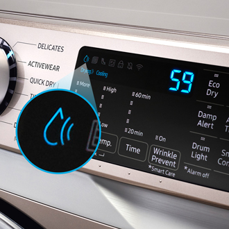 An icon is showing on my Samsung dryer