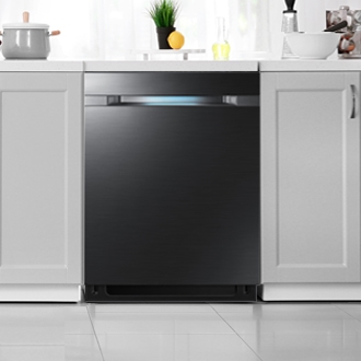 The black rubber flap under the door on your Samsung dishwasher