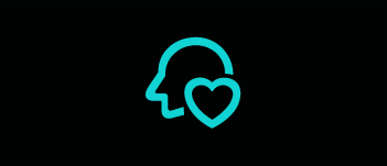 Head with heart icon.