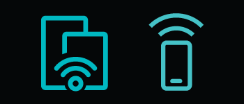 Remote device control icons.