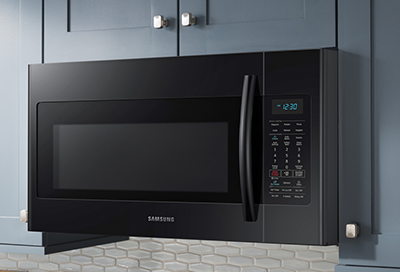 A Samsung over the range microwave