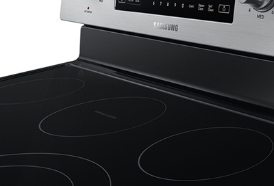 Cooktop on a Samsung electric range