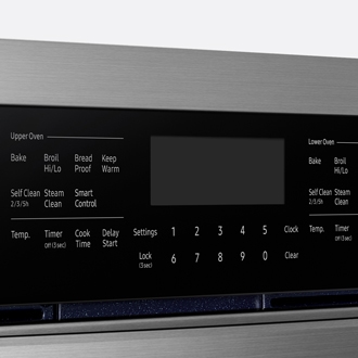 Samsung range or wall oven panel is blank, blinking, or incorrect