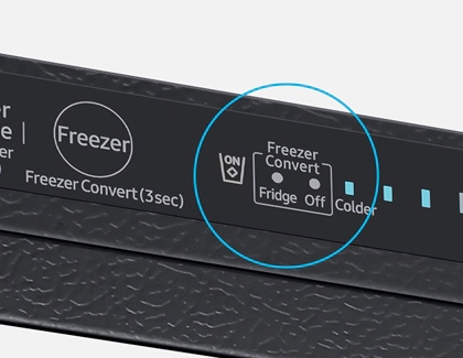 Freezer Convert button highlighted