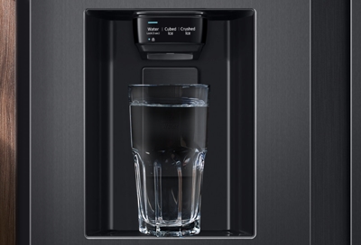 Dispensing water from refrigerator