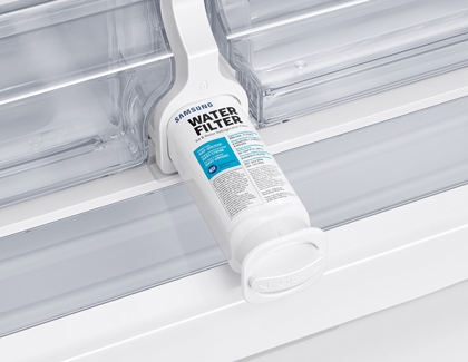 Water filter being removed