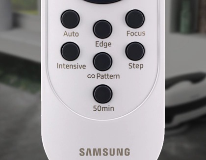 Cleaning mode buttons of a Samsung Jetbot Mop's remote controller