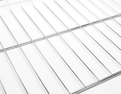 A closeup picture of an oven rack by itself