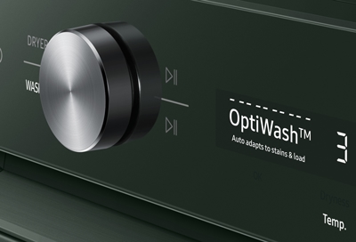 OptiWash cycle chosen on Bespoke Washer