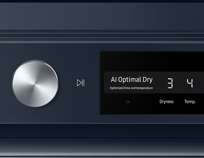 AI Optimal Dry option on Samsung Dryer