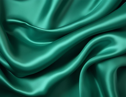 A green tablecloth