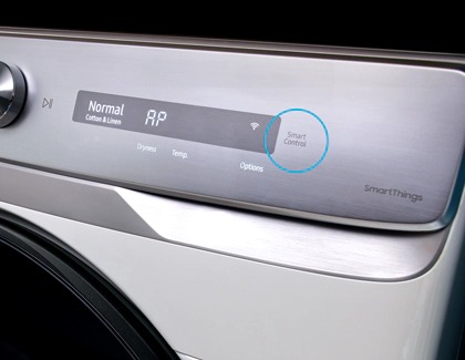 Smart Control highlighted on a Samsung Washing Machine with AP displayed
