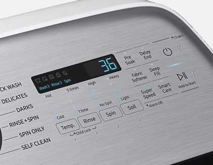 Samsung washing machine with touch panel