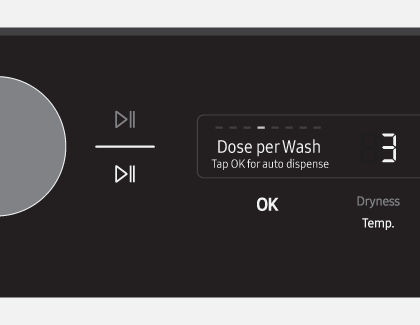 Dose per Wash option for auto dispense