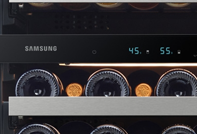 Samsung wine cooler control panel and wine