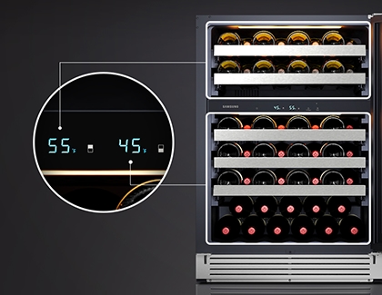 Samsung wine cooler temperature settings
