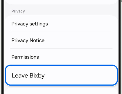 Options for leaving Bixby
