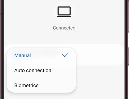 List of Connection methods in Samsung Flow