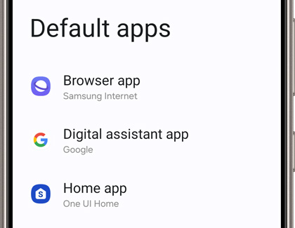 List of Default apps