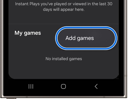 Add games highlighted