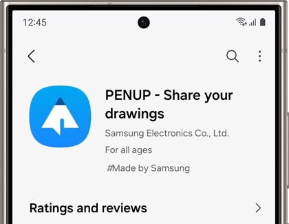 PENUP app in the Galaxy Store