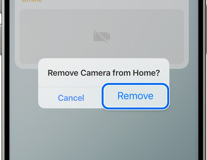 Delete highlighted in the SmartThings app on an iPhone