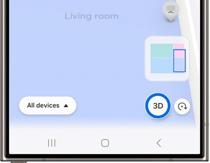 3D icon highlighted on the bottom right of the screen