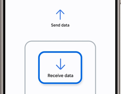 Receive data highlighted in the Smart Switch app