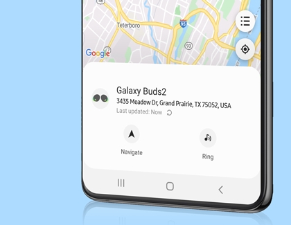 Galaxy Buds2 in the SmartThings Find feature