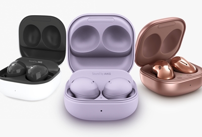 Galaxy Buds2, Buds2 Pro, and Buds Live in their cases
