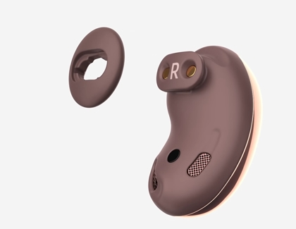 Galaxy Buds Live with wingtip removed