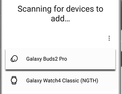 Galaxy Buds2 Pro highlighted in the Galaxy Wearable app