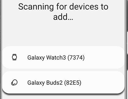 Galaxy Buds2 highlighted in the Galaxy Wearable app