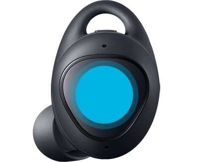 Gear IconX with the touchpad highlighted by a blue circle