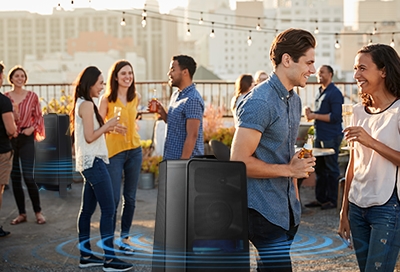 Group your Samsung Sound Tower for the ultimate party
