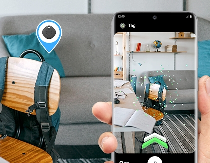 Phone using AR to find lost pair of keys