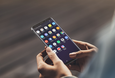 Apps on a Samsung phone