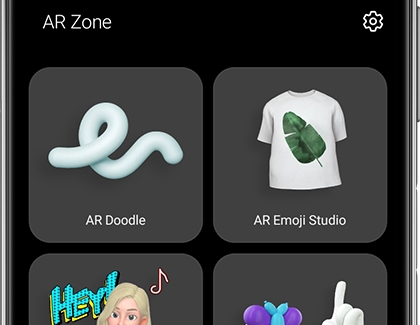 AR Zone app opened on phone