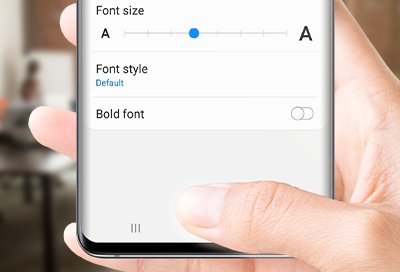Customize your phone's font settings