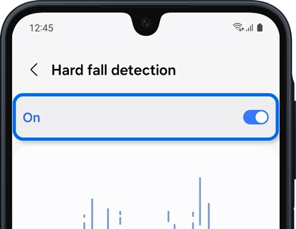 Toggle to enable hard fall detection.