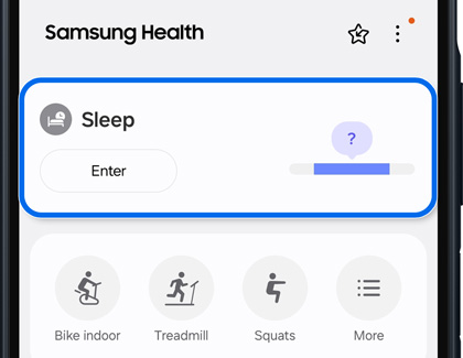 Samsung Health app displaying sleep analysis and coaching section.