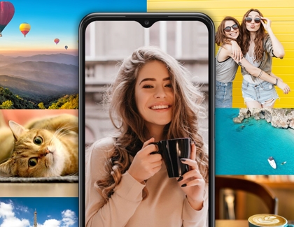 Galaxy A23 showing pictures of the gallery