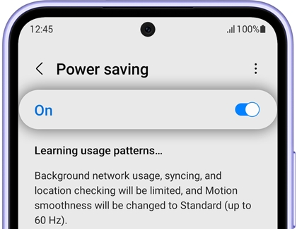 Turn on Power saving on Galaxy phone